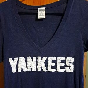 Pink, small, Navy blue